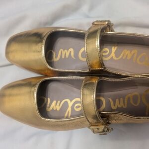 Sam Edelman Gold Loafers for Timeless Style